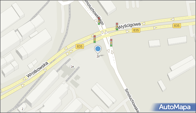 Lublin, Smoluchowskiego Mariana, 1d, mapa Lublina