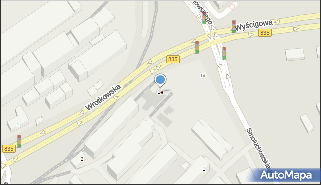 Lublin, Smoluchowskiego Mariana, 1e, mapa Lublina