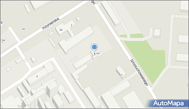 Lublin, Smoluchowskiego Mariana, 5, mapa Lublina