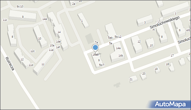 Malbork, Smoluchowskiego Mariana, 16ab, mapa Malborka