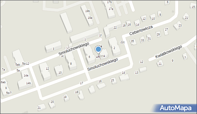 Malbork, Smoluchowskiego Mariana, 4/6, mapa Malborka