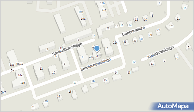 Malbork, Smoluchowskiego Mariana, 4, mapa Malborka