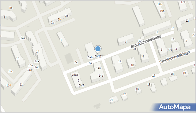 Malbork, Smoluchowskiego Mariana, 5b/12, mapa Malborka