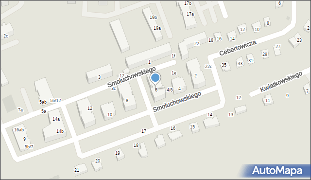 Malbork, Smoluchowskiego Mariana, 6, mapa Malborka