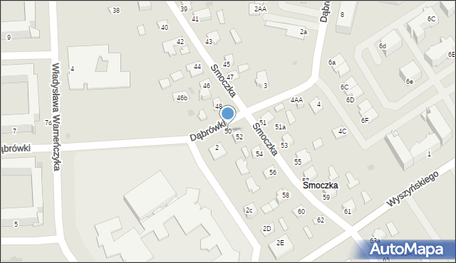 Mielec, Smoczka, 50, mapa Mielca