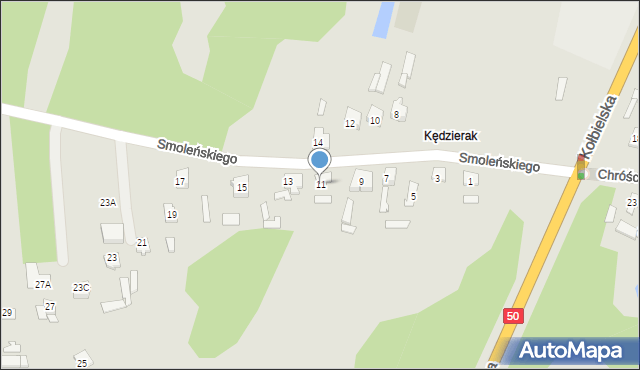 Mińsk Mazowiecki, Smoleńskiego Tadeusza, 11, mapa Mińsk Mazowiecki