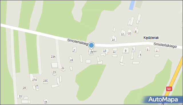 Mińsk Mazowiecki, Smoleńskiego Tadeusza, 15, mapa Mińsk Mazowiecki