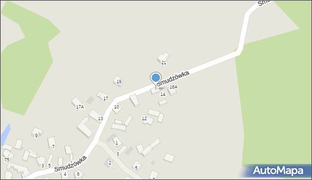 Myszków, Smudzówka, 16, mapa Myszków