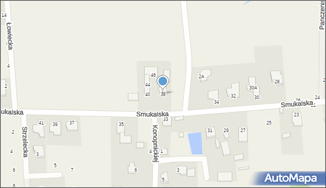 Niemcz, Smukalska, 38, mapa Niemcz