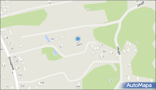 Nowa Dęba, Smugowa, 21b, mapa Nowa Dęba
