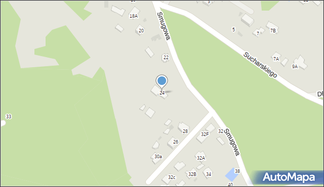 Nowa Dęba, Smugowa, 24, mapa Nowa Dęba