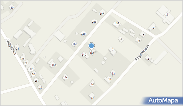 Nowa Wieś, Śmigielska, 14d, mapa Nowa Wieś