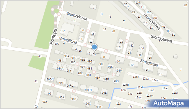 Nowa Wola, Smagliczki, 6a, mapa Nowa Wola