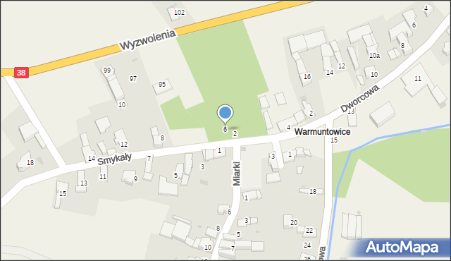 Pawłowiczki, Smykały, 6, mapa Pawłowiczki