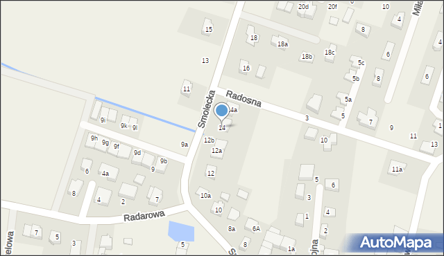 Pietrzykowice, Smolecka, 14, mapa Pietrzykowice
