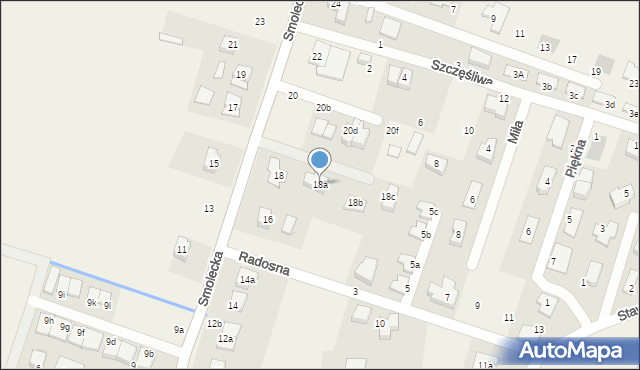 Pietrzykowice, Smolecka, 18a, mapa Pietrzykowice