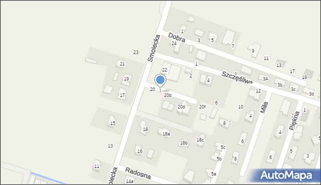 Pietrzykowice, Smolecka, 20a, mapa Pietrzykowice