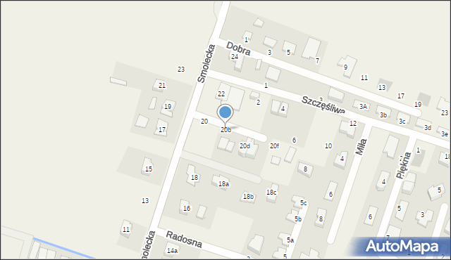 Pietrzykowice, Smolecka, 20b, mapa Pietrzykowice