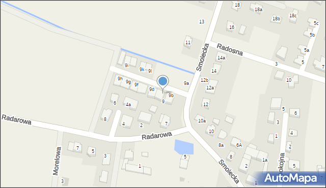 Pietrzykowice, Smolecka, 9c, mapa Pietrzykowice