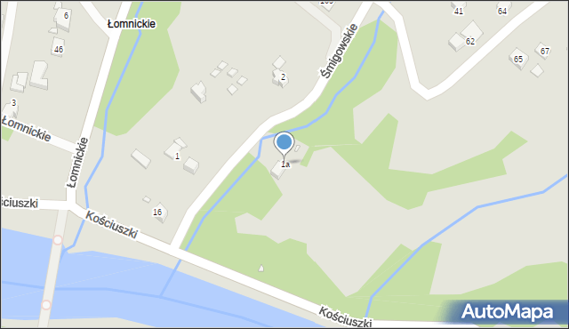 Piwniczna-Zdrój, Śmigowskie, 1a, mapa Piwniczna-Zdrój