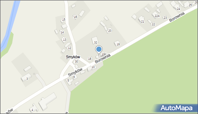 Podgrodzie, Smyków, 19C, mapa Podgrodzie