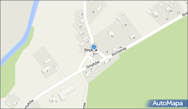 Podgrodzie, Smyków, 30, mapa Podgrodzie
