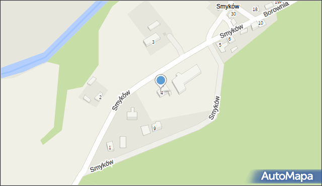 Podgrodzie, Smyków, 4, mapa Podgrodzie