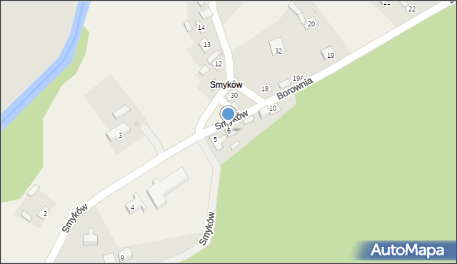 Podgrodzie, Smyków, 6, mapa Podgrodzie