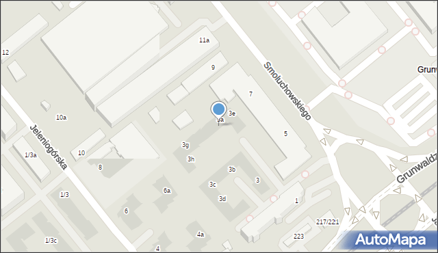 Poznań, Smoluchowskiego Mariana, 3f, mapa Poznania