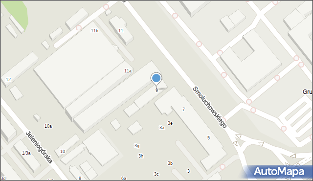 Poznań, Smoluchowskiego Mariana, 9, mapa Poznania