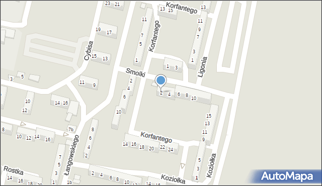 Prudnik, Smolki Alojzego, 2, mapa Prudnik