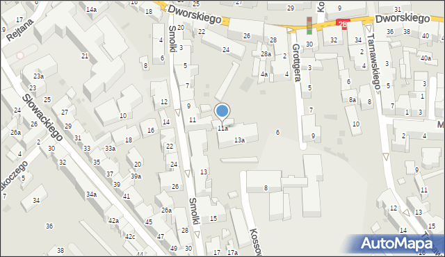 Przemyśl, Smolki Franciszka, 11a, mapa Przemyśla