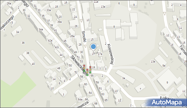 Przemyśl, Smolki Franciszka, 17, mapa Przemyśla