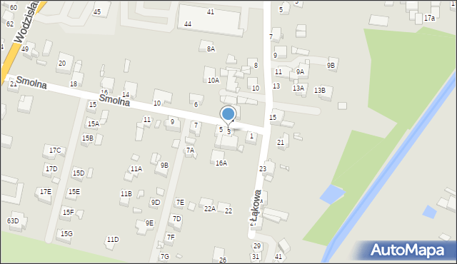 Rybnik, Smolna, 3, mapa Rybnika