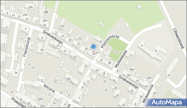 Siemianowice Śląskie, Śmiłowskiego Pawła, 31, mapa Siemianowice Śląskie