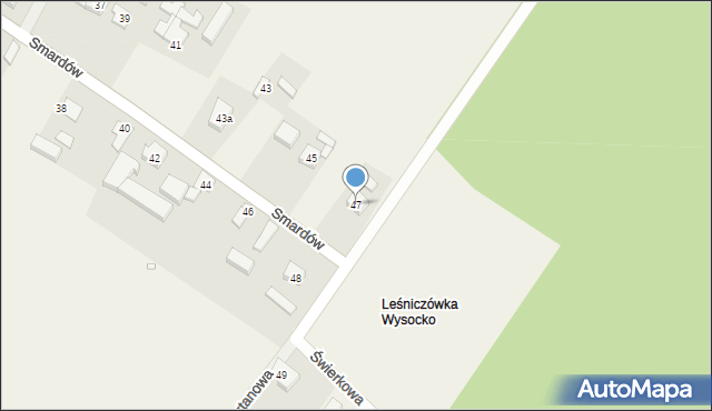 Smardów, Smardów, 47, mapa Smardów