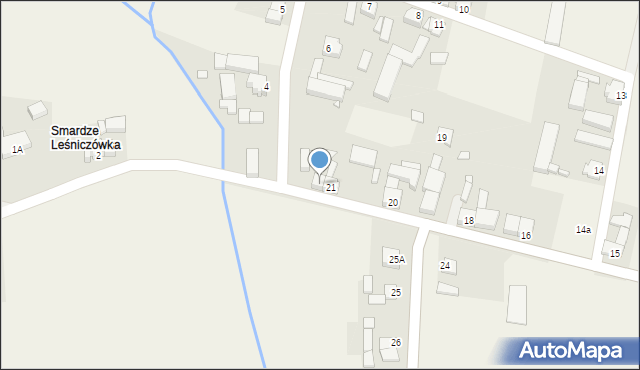 Smardze, Smardze, 22, mapa Smardze