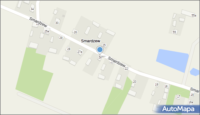 Smardzew, Smardzew, 24, mapa Smardzew