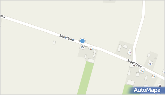 Smardzew, Smardzew, 32a, mapa Smardzew
