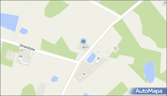 Smardzew, Smardzew, 53, mapa Smardzew