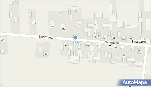 Smardzew, Smardzew, 18, mapa Smardzew