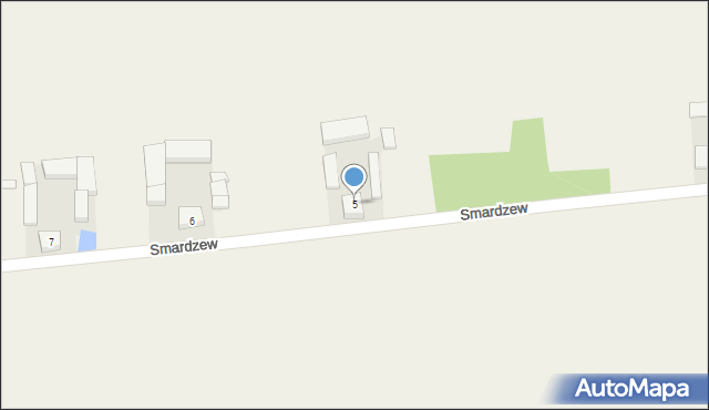 Smardzew, Smardzew, 5, mapa Smardzew