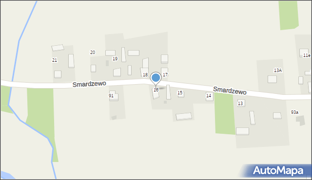 Smardzewo, Smardzewo, 16, mapa Smardzewo
