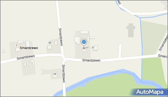 Smardzewo, Smardzewo, 66, mapa Smardzewo