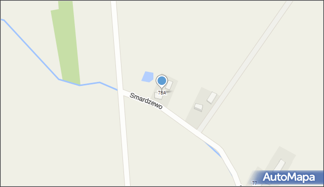 Smardzewo, Smardzewo, 78A, mapa Smardzewo