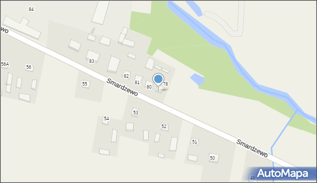 Smardzewo, Smardzewo, 79, mapa Smardzewo