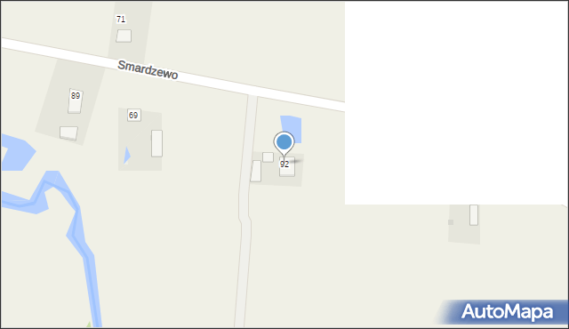 Smardzewo, Smardzewo, 92, mapa Smardzewo