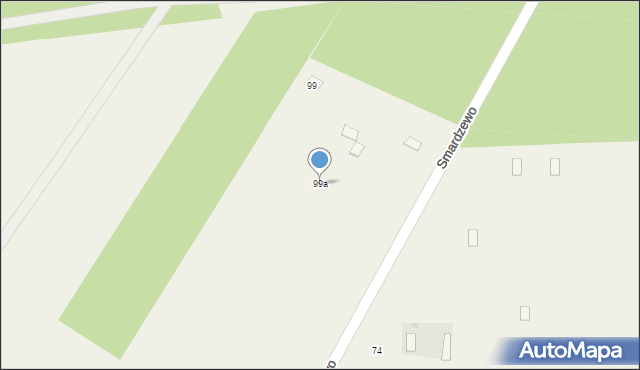 Smardzewo, Smardzewo, 99a, mapa Smardzewo