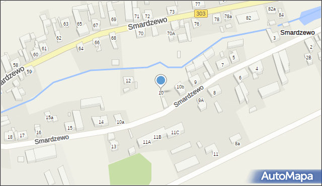 Smardzewo, Smardzewo, 10, mapa Smardzewo