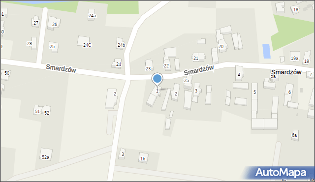 Smardzów, Smardzów, 1, mapa Smardzów